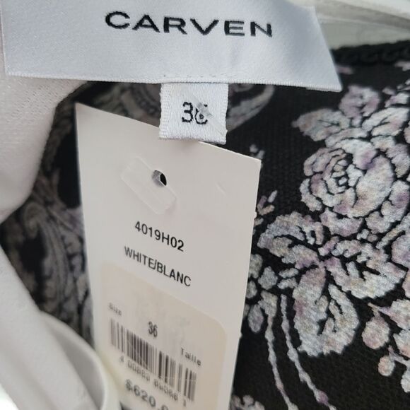 Carven Lace Tank Top-WHITE-36 - Picture 5 of 6